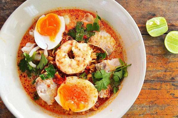 Seafood Tom Yum Boat Noodles